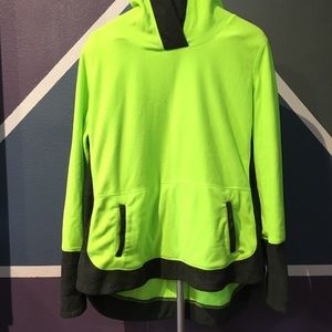 Bright yellow hoodie